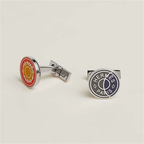 hermes athena silver cufflinks|Cufflinks .